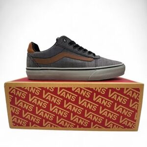 Vans Ward Deluxe Shoes Mens 8 Textile‎ Black/Grey Comfort Sneakers NEW w/ Box